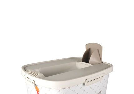 Flamingo June Food Barrel 43L – Large Dry Food Storage Container with Scoop Included