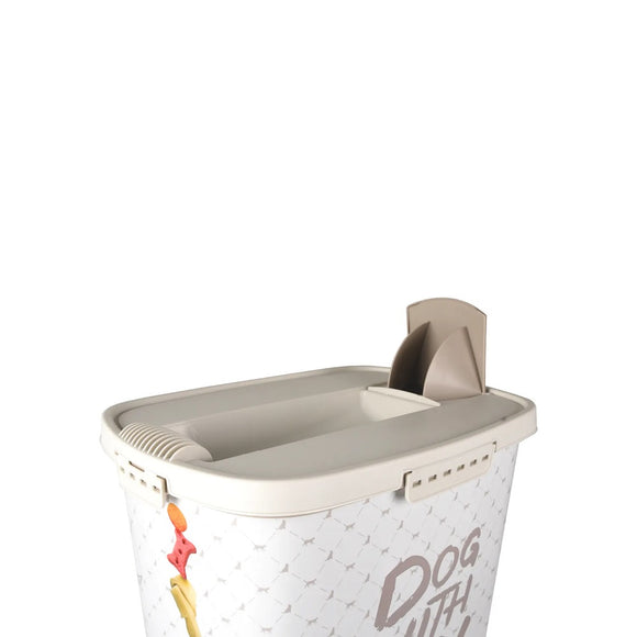 Flamingo June Food Barrel 43L – Large Dry Food Storage Container with Scoop Included