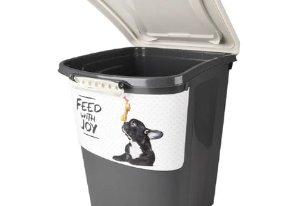 Flamingo Pria Food Barrel 38L – Large Dog Food Container with Wheels and Measuring Cup