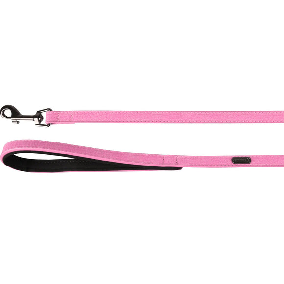 Flamingo Leza Pink Leash – Artificial Leather, Padded Handle, 1.5x100cm, Stylish and Comfortable