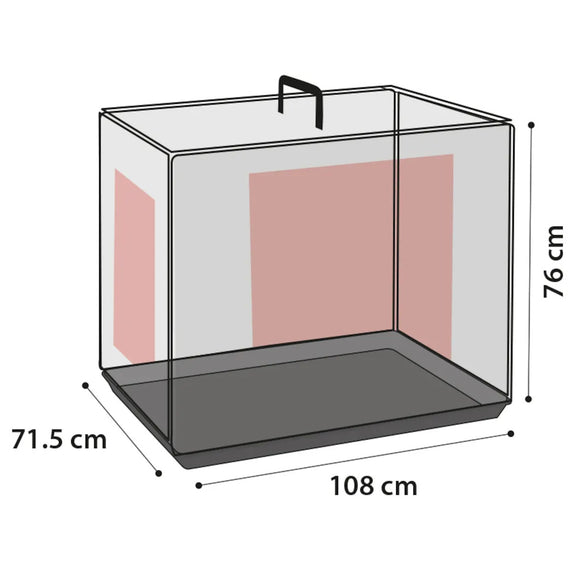Flamingo Nyo Black Metal Dog Cage – XL Size, Lift-Up Door, Sturdy Construction