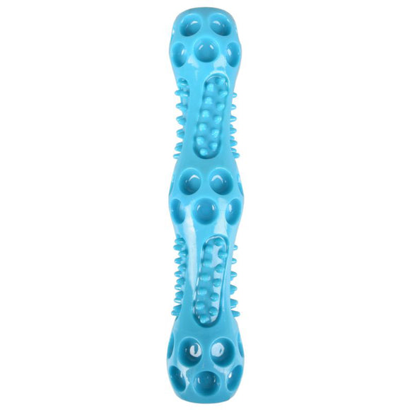 Flamingo Squeak Stick Blue – Large Rubber Dog Toy with Protrusions and Squeaker