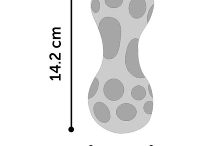 Flamingo Squeak Dumbbell Blue 14cm – Durable Chew Toy with Protrusions and Squeaker