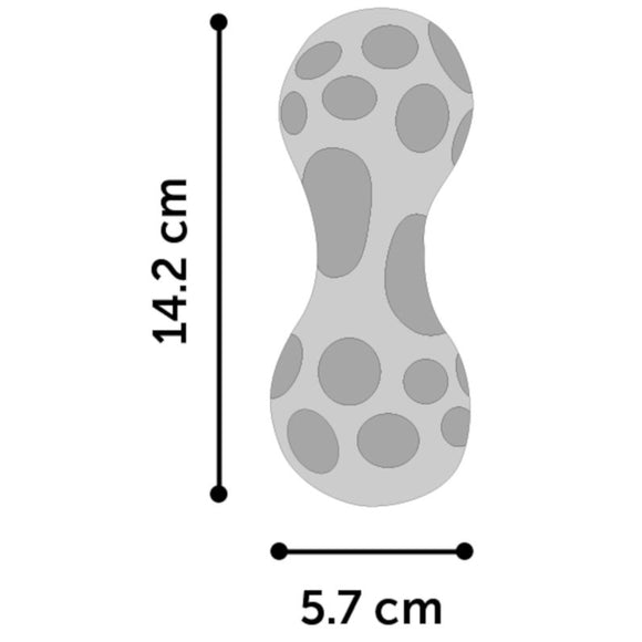 Flamingo Squeak Dumbbell Blue 14cm – Durable Chew Toy with Protrusions and Squeaker