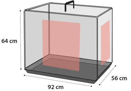 Flamingo Mezo Black Metal Dog Cage – Large Size, Sturdy and Secure Design