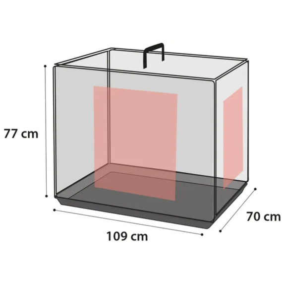 Flamingo Mezo Black Metal Dog Cage XL – Sturdy Spacious Crate with Secure Double Doors