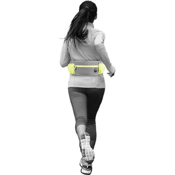 Flamingo Rono Jogging Leash – Cushioned Blue Dog Leash with Adjustable Hip Belt and Storage Pockets