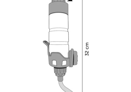 Flamingo Hux Drinking Bottle 600ml – Ball-Point Water Dispenser, Leak-Resistant Design