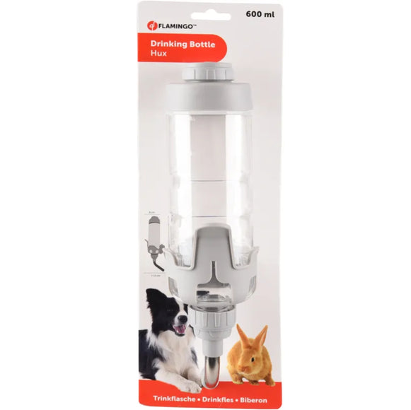 Flamingo Hux Drinking Bottle 600ml – Ball-Point Water Dispenser, Leak-Resistant Design