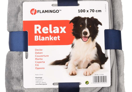 Flamingo Relax Plush Blanket 100x70cm – Ultra-Soft, Extra Warm Comfort Layer