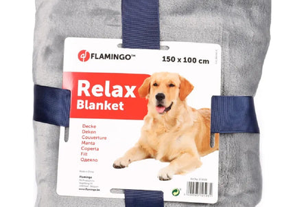 Flamingo Relax Plush Blanket 150x100cm – Warm, Soft Comfort Layer for Pets