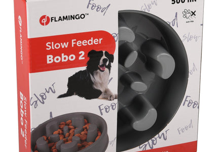Flamingo Bobo 2 Slow Feeder Bowl – Durable Anti-Gulping Design for Healthier Eating