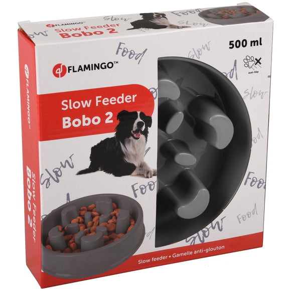 Flamingo Bobo 2 Slow Feeder Bowl – Durable Anti-Gulping Design for Healthier Eating