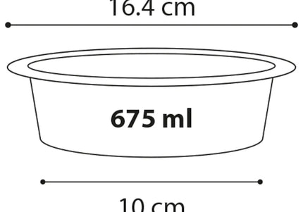 Flamingo Mangi Double Bowl Stand – Elevated Stainless Steel Bowls, 2x675ml, Stable Design