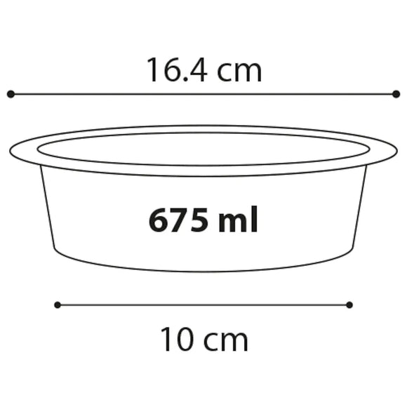 Flamingo Mangi Double Bowl Stand – Elevated Stainless Steel Bowls, 2x675ml, Stable Design
