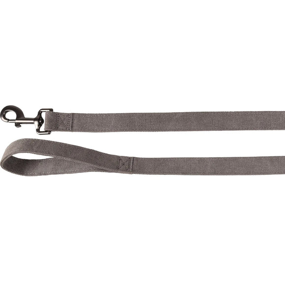 Flamingo Oxana Grey Nylon Leash – Durable 130cm Lead with Secure Carabiner Clip