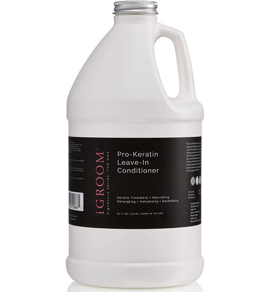iGroom Pro-Keratin Leave-In Conditioner – Keratin-Enriched Formula, 1.9L, Nourishing and Smoothing
