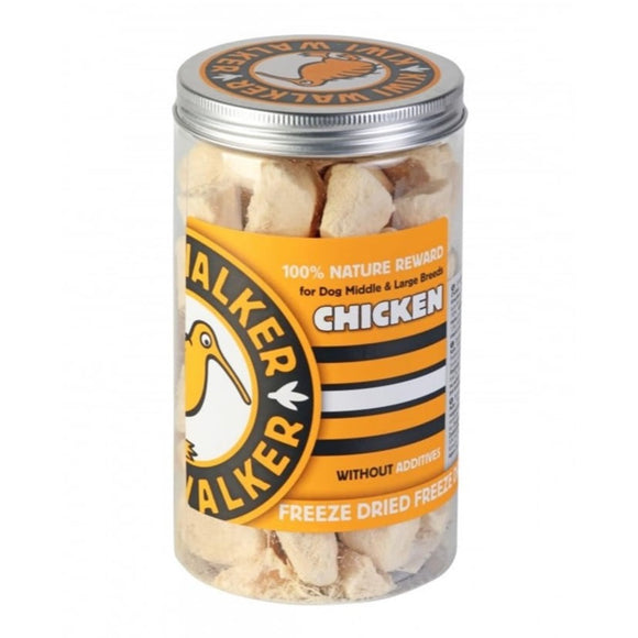 Kiwi Walker Chicken Snacks 120g – 100% Freeze-Dried Natural Treats, Single Protein Recipe