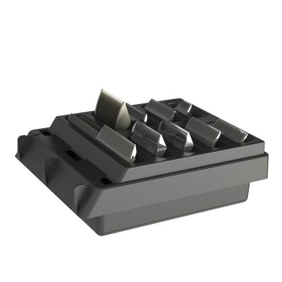 Double K The Kaddie Blade Storage and Washing Case, Ten Compartments