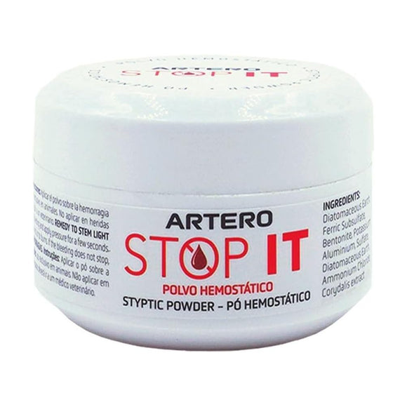 Artero Stop It Styptic Powder 14g – Fast-Acting Bleeding Control Formula, Compact Jar