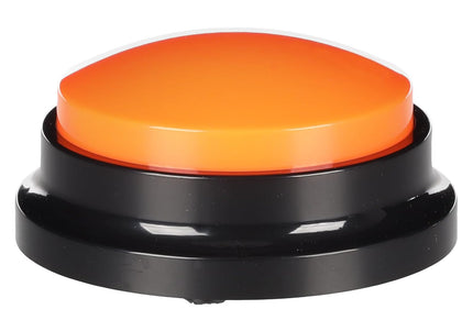 Flamingo Karao Audio Button – Interactive Dog Communication Toy, Durable Orange Design