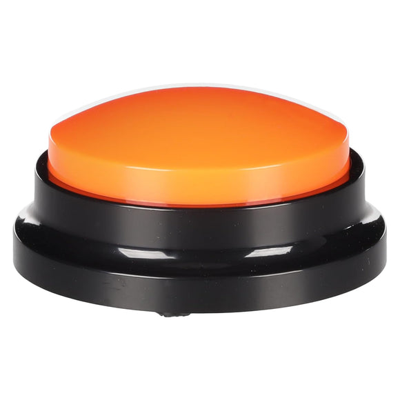 Flamingo Karao Audio Button – Interactive Dog Communicator Toy, Durable Design, Orange