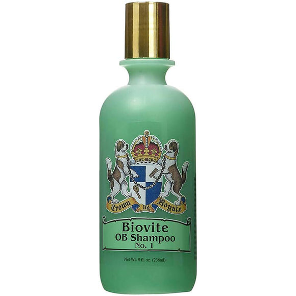 Crown Royale Biovite Shampoo Formula 1 RTU 236ml – Biotin-Enriched Cleanser for Long, Delicate Coats