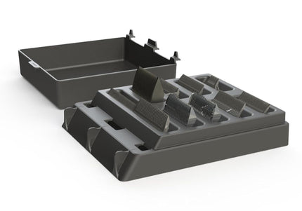 Double K The Kaddie Blade Storage and Washing Case, Ten Compartments