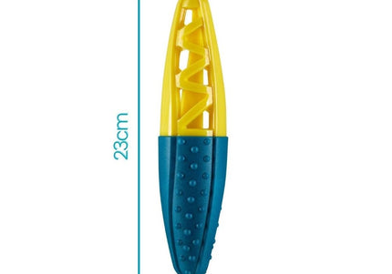 Nuzzle Puzzle Stick 23cm – Bouncing Floating Squeaker Toy with Treat Holder, Durable Design