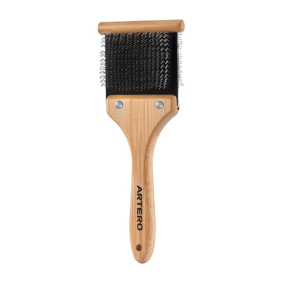 Artero Nature Double Flexible Slicker – 2-in-1 Small Poodle Brush with Gentle Bristles