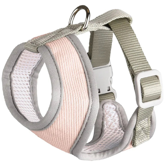 Flamingo Small Dog Harness Pink – Air-Mesh, Pressure-Free, Lightweight, Size S