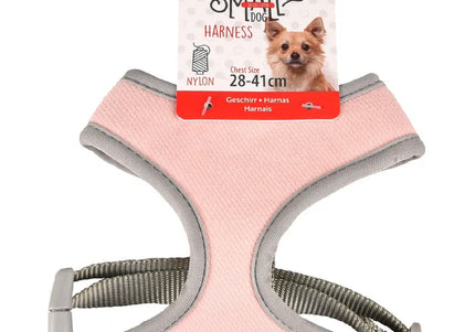 Flamingo Small Dog Harness Pink – Air-Mesh, Pressure-Free, Lightweight, Size S
