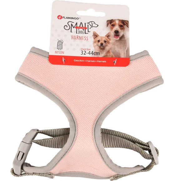 Flamingo Small Dog Harness Pink – Air-Mesh, Pressure-Free, Lightweight, Size S