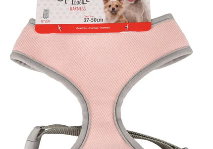 Flamingo Small Dog Harness Pink – Air-Mesh, Pressure-Free, Lightweight, Size S