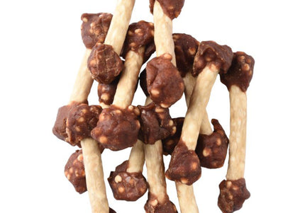 Flamingo Hapki Lamb Rice Dumbbell Treats – Natural Lamb, Rice, Cowhide, 150g Pack