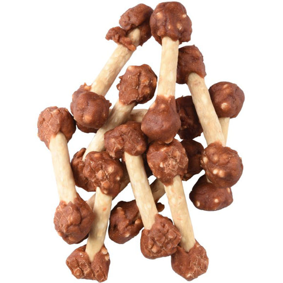 Flamingo Hapki Duck Rice Dumbbell Treats – Natural Duck, Rice, and Cowhide, 150g Pack