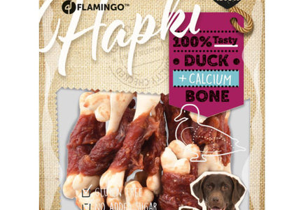 Flamingo Hapki Duck Calcium Bone 170g – Tasty Calcium Cubes Wrapped in Real Duck Meat