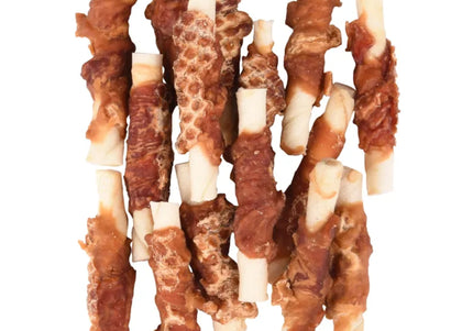 Flamingo R'hide Sticks Duck – Mini Rawhide Treats Wrapped in Duck, 15x6cm, 15 Pack
