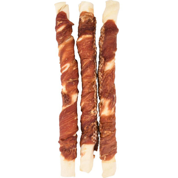 Flamingo R'Hide Wrapped Sticks 25cm – Duck Wrapped Dog Treats, Long-Lasting Chew