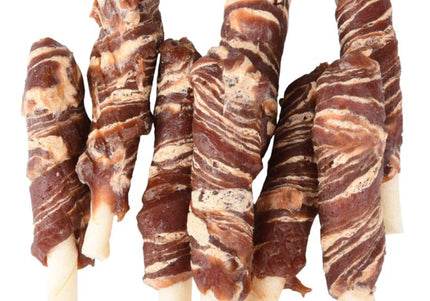 Flamingo R'hide Wrapped Sticks 85g – Aromatic Duck and Cod Chew Treats, Premium Flavor