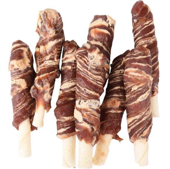 Flamingo R'hide Wrapped Sticks 85g – Aromatic Duck and Cod Chew Treats, Premium Flavor