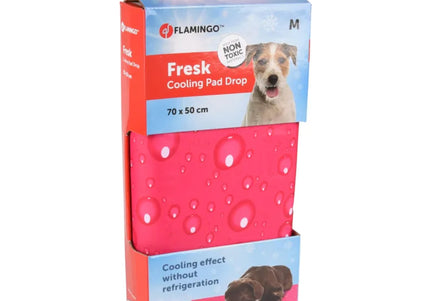 Flamingo Cooling Pad Drop Fuchsia – Large Gel-Infused Cooling Mat, Vibrant Color Design