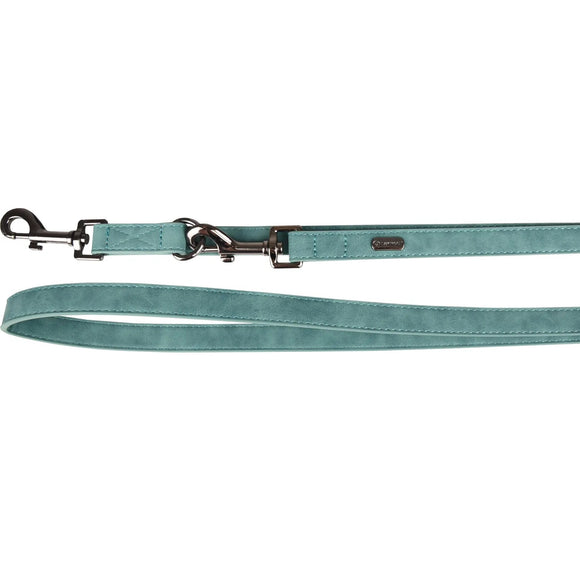Flamingo Delu Training Leash – Detachable Eco-Leather Dog Lead, Green, 205cm, Durable Design