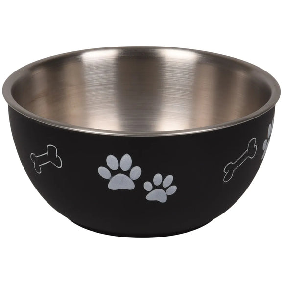 Flamingo Kena Black Covered Bowl – Medium Size, Secure Lid, Spill-Resistant Design