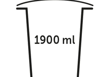 Flamingo Snack Box Bella 1.9L – Airtight Treat Storage Container, Durable Plastic Design