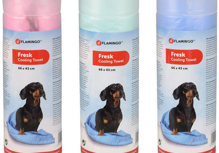 Flamingo Fresk Cooling Towel 66x43cm – Lightweight Blue Towel with Rapid Cooling Effect