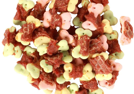 Flamingo Hapki Duck Biscuits Wrap 85g – Colorful Crunchy Dog Treats with Real Duck, 85g Pack