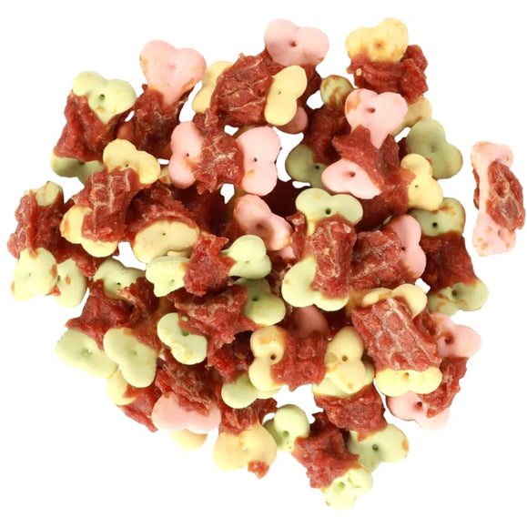 Flamingo Hapki Duck Biscuits Wrap 85g – Colorful Crunchy Dog Treats with Real Duck, 85g Pack