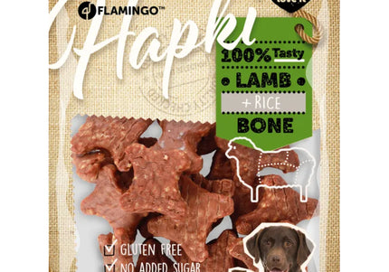 Flamingo Hapki Lamb Rice Bites 170g – Aromatic Soft Treats with Chicken and Rice Blend