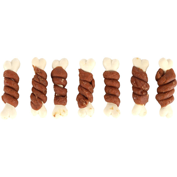 Flamingo Hapki Rabbit Calcium Bone 85g – Tasty Calcium Cubes Wrapped in Real Rabbit Meat